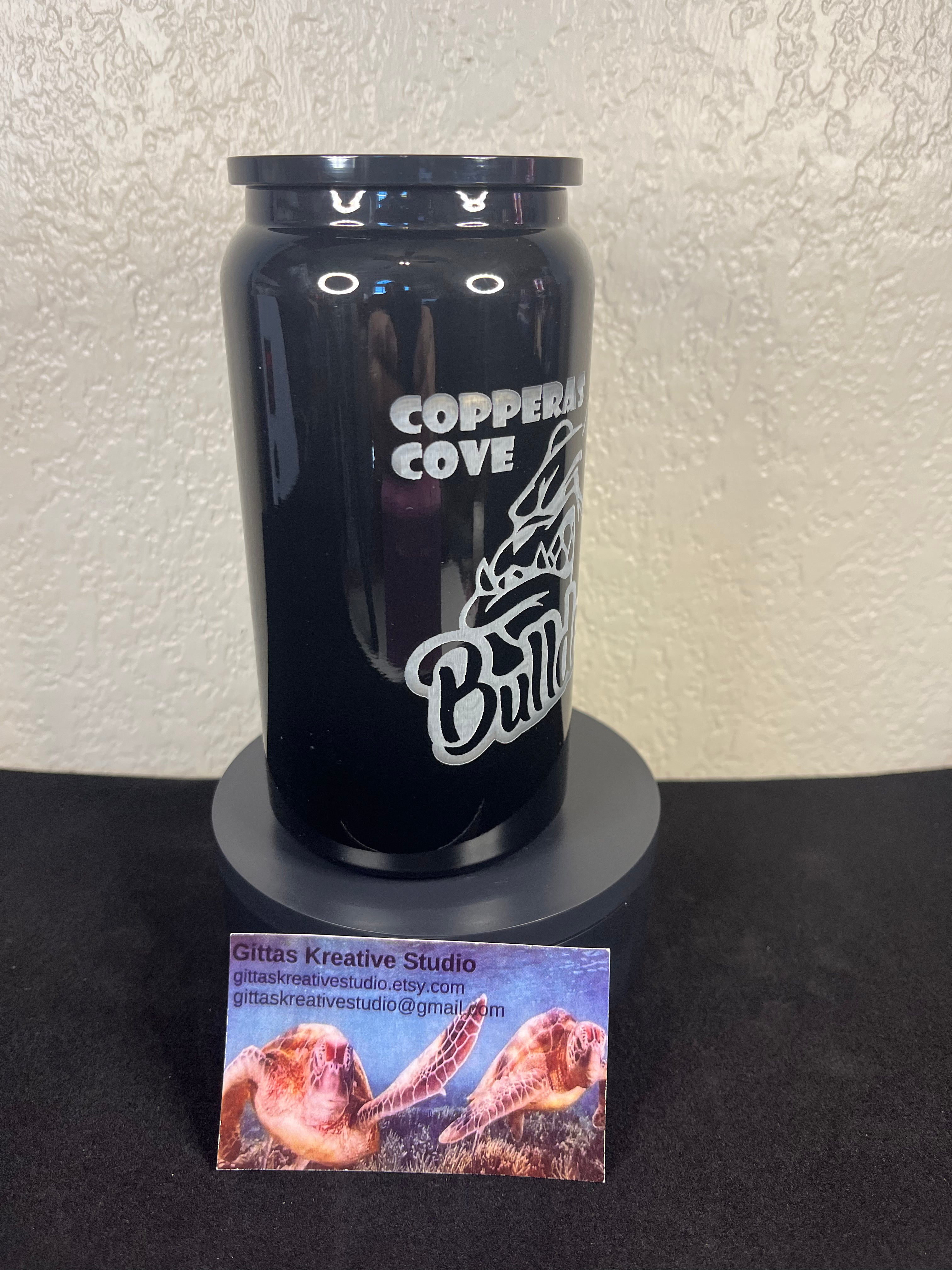 16oz laser edged Tumbler CCHS Black