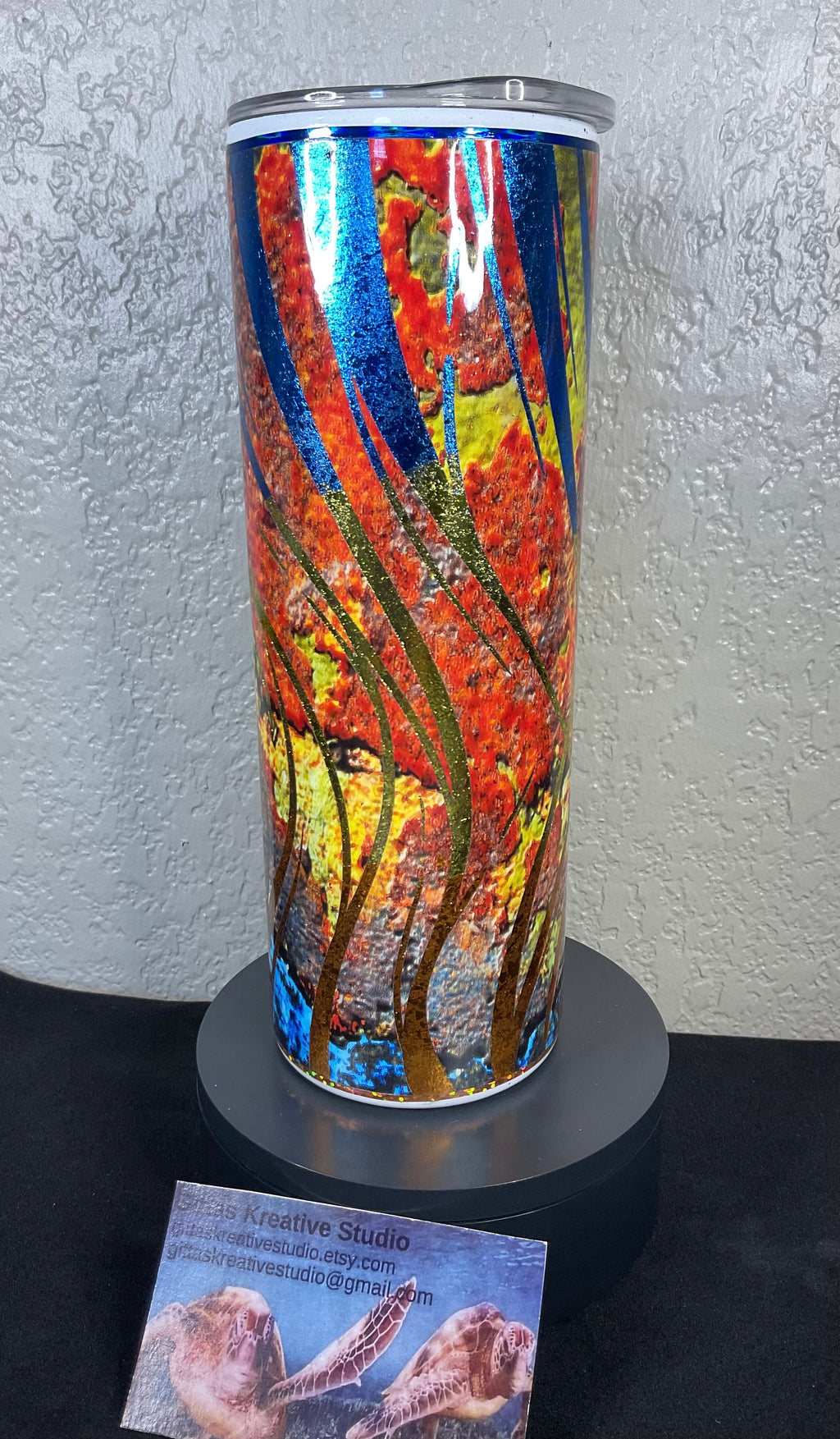 22. 20oz Foil and Vinyl Tumbler