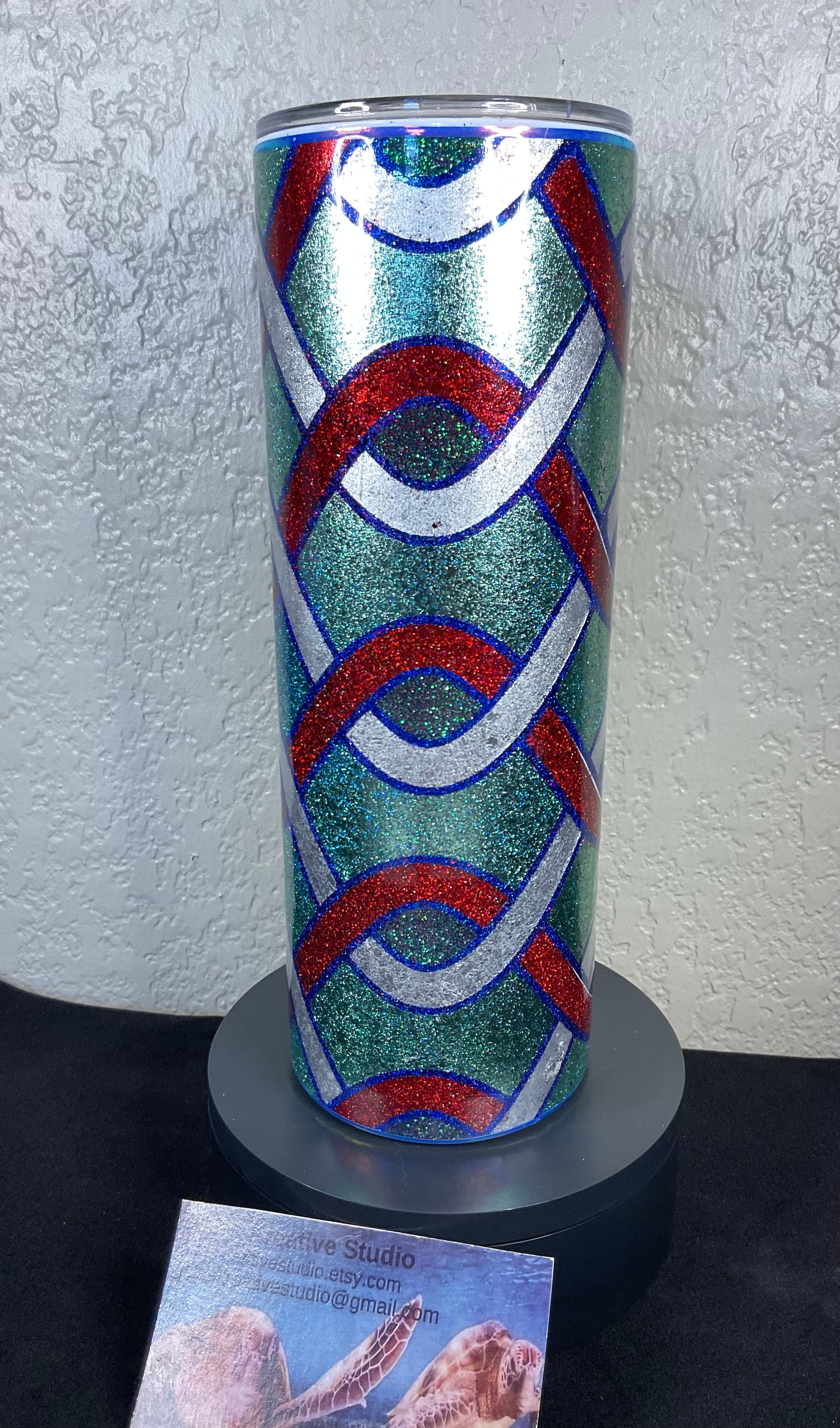 29. 20oz Foil and Glitter Tumbler