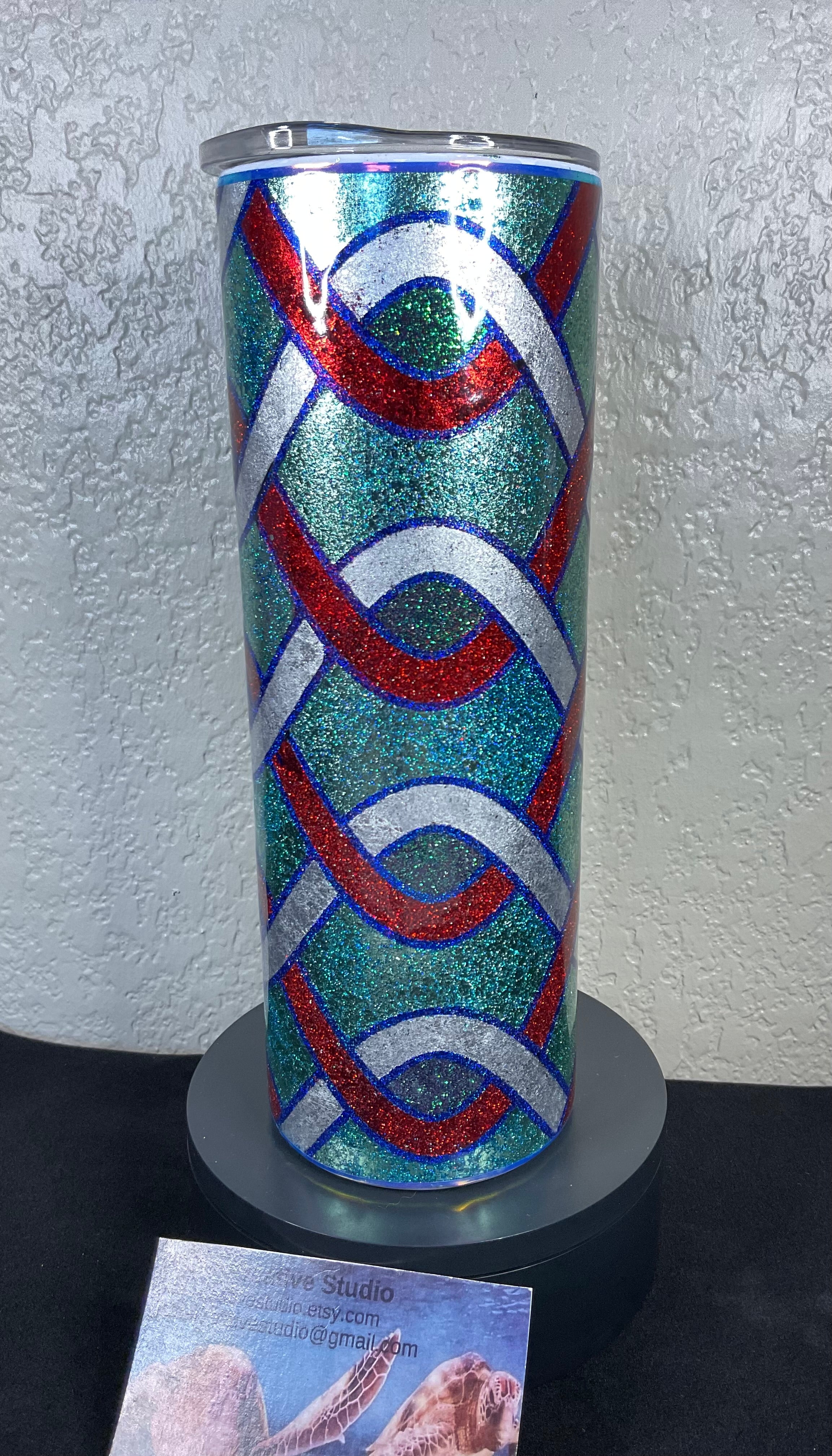 29. 20oz Foil and Glitter Tumbler