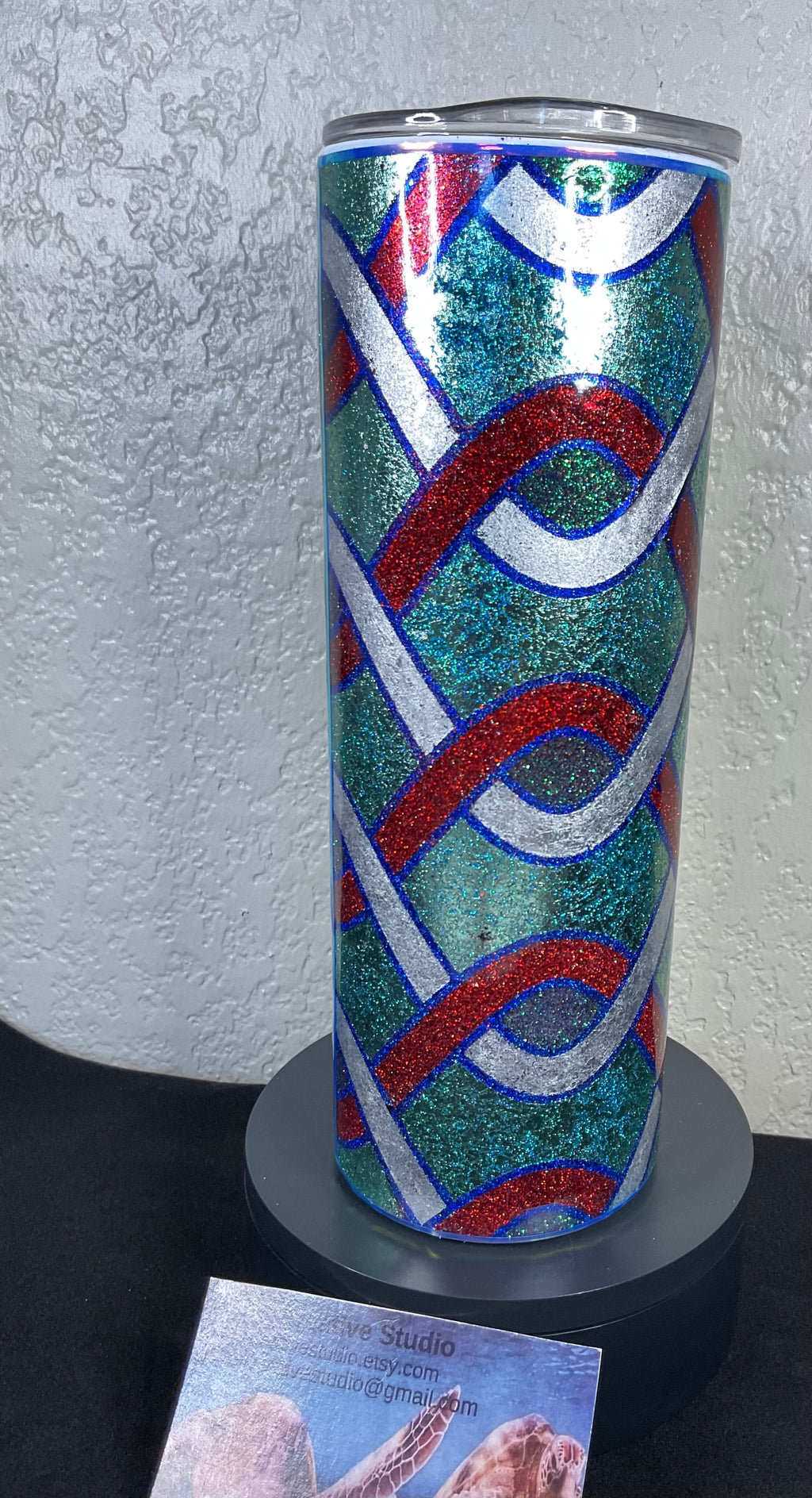 29. 20oz Foil and Glitter Tumbler