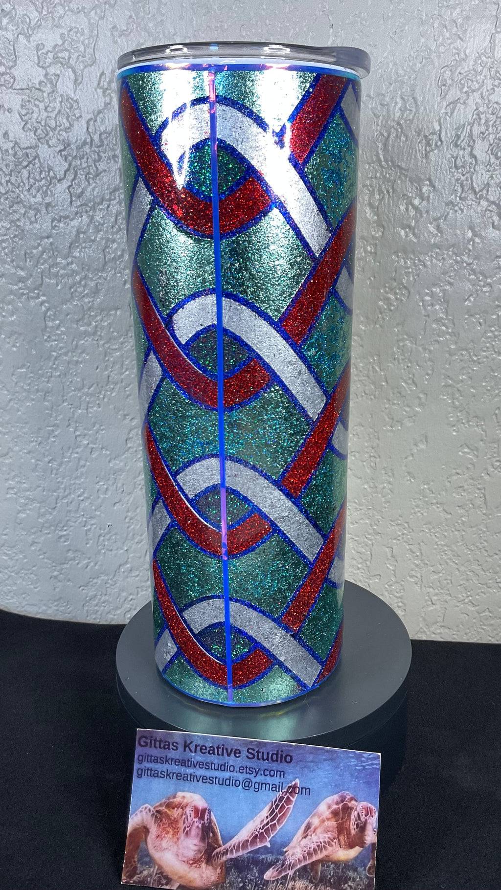 29. 20oz Foil and Glitter Tumbler
