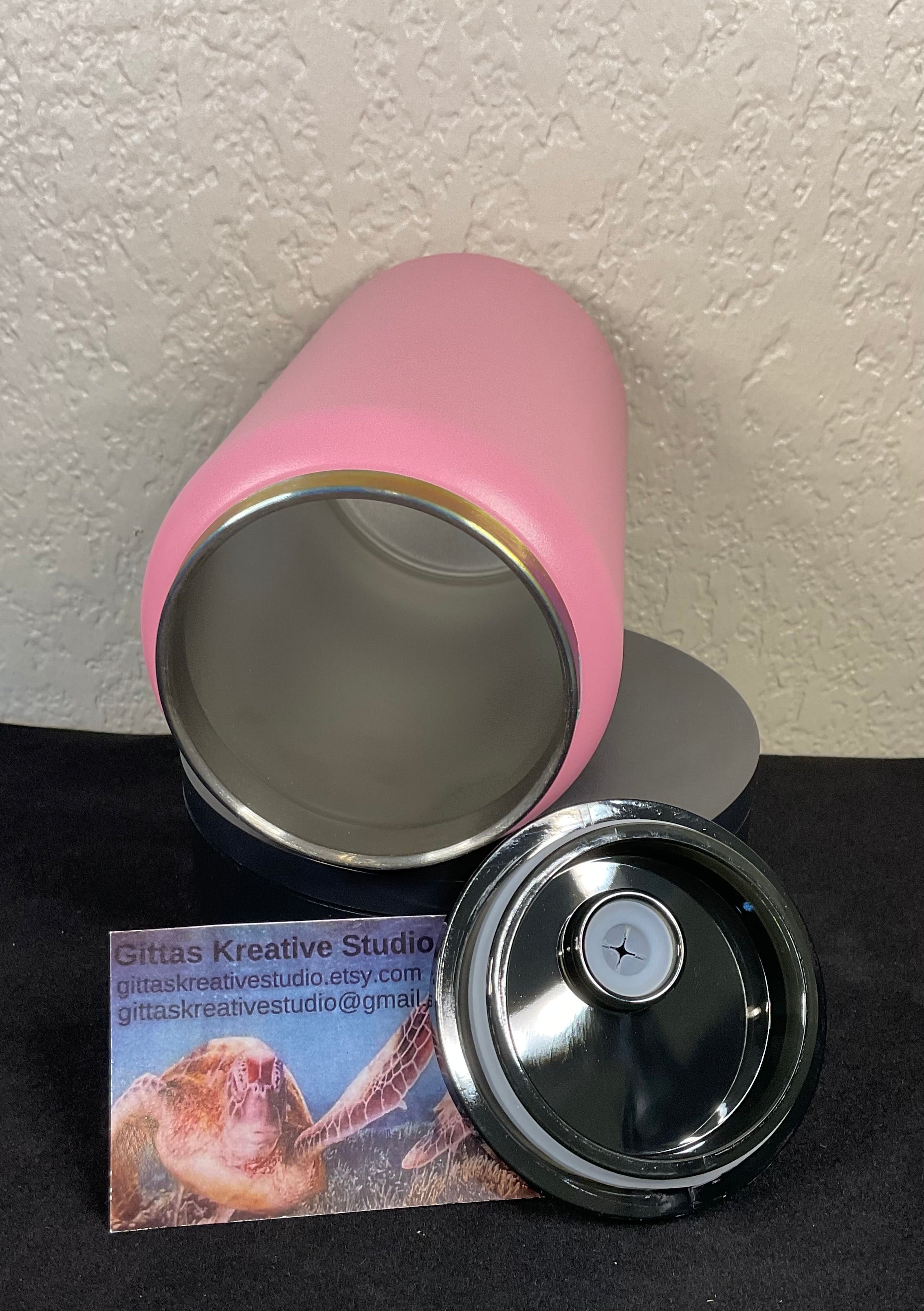 16oz laser edged Tumbler with Rose
