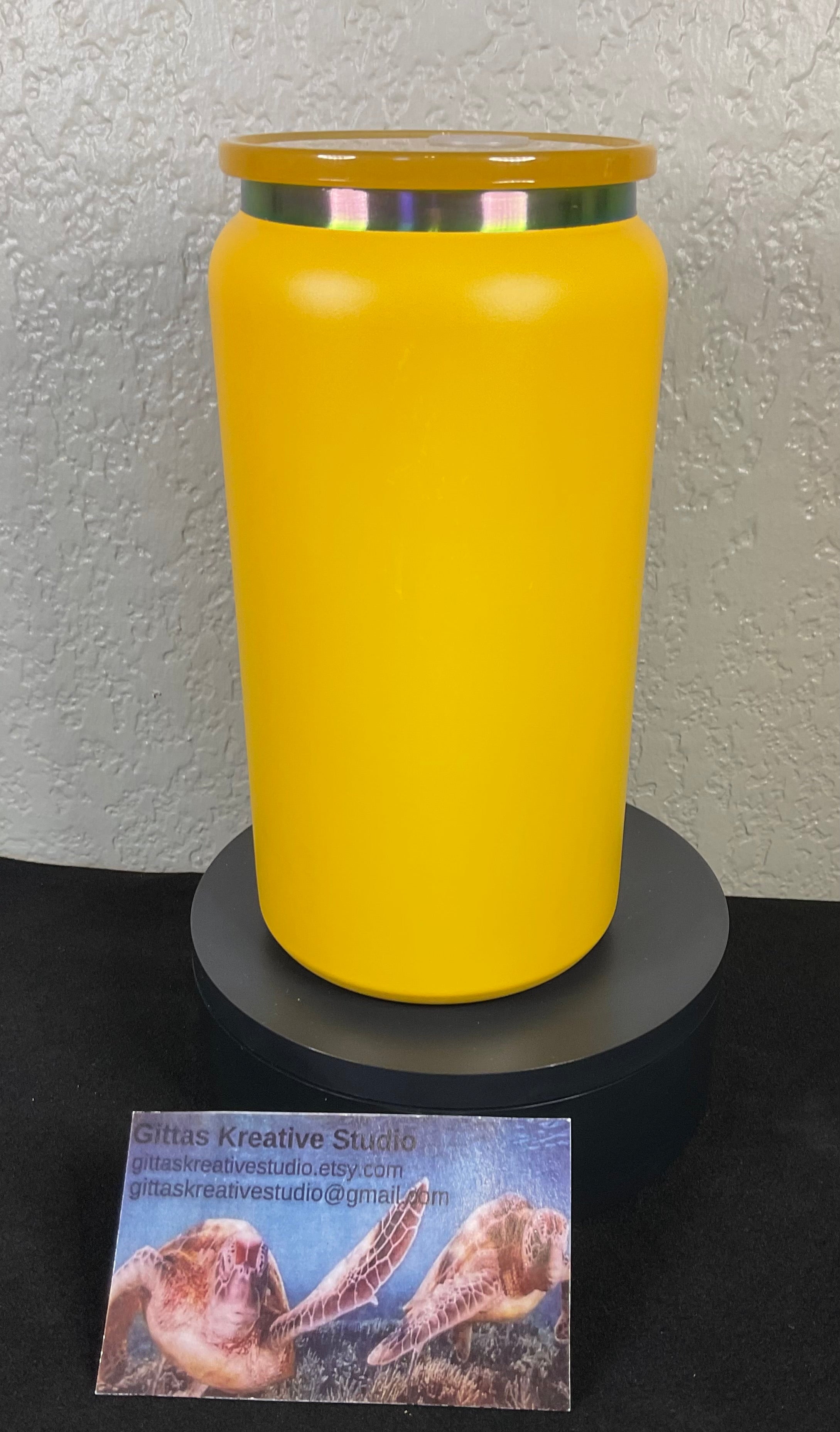 16oz laser edged Tumbler with happy Mouse