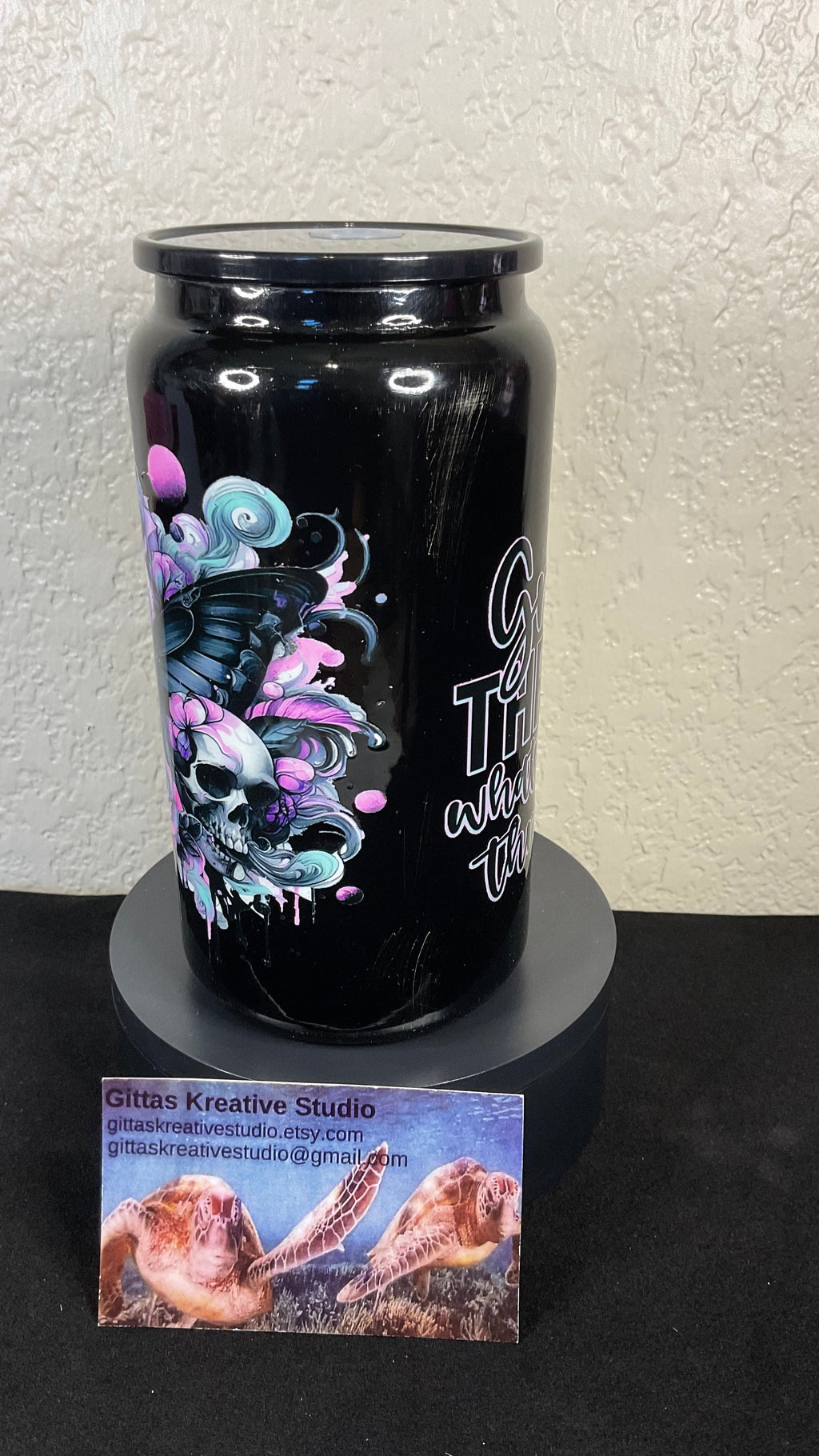 16oz Tumbler with uvdtf image