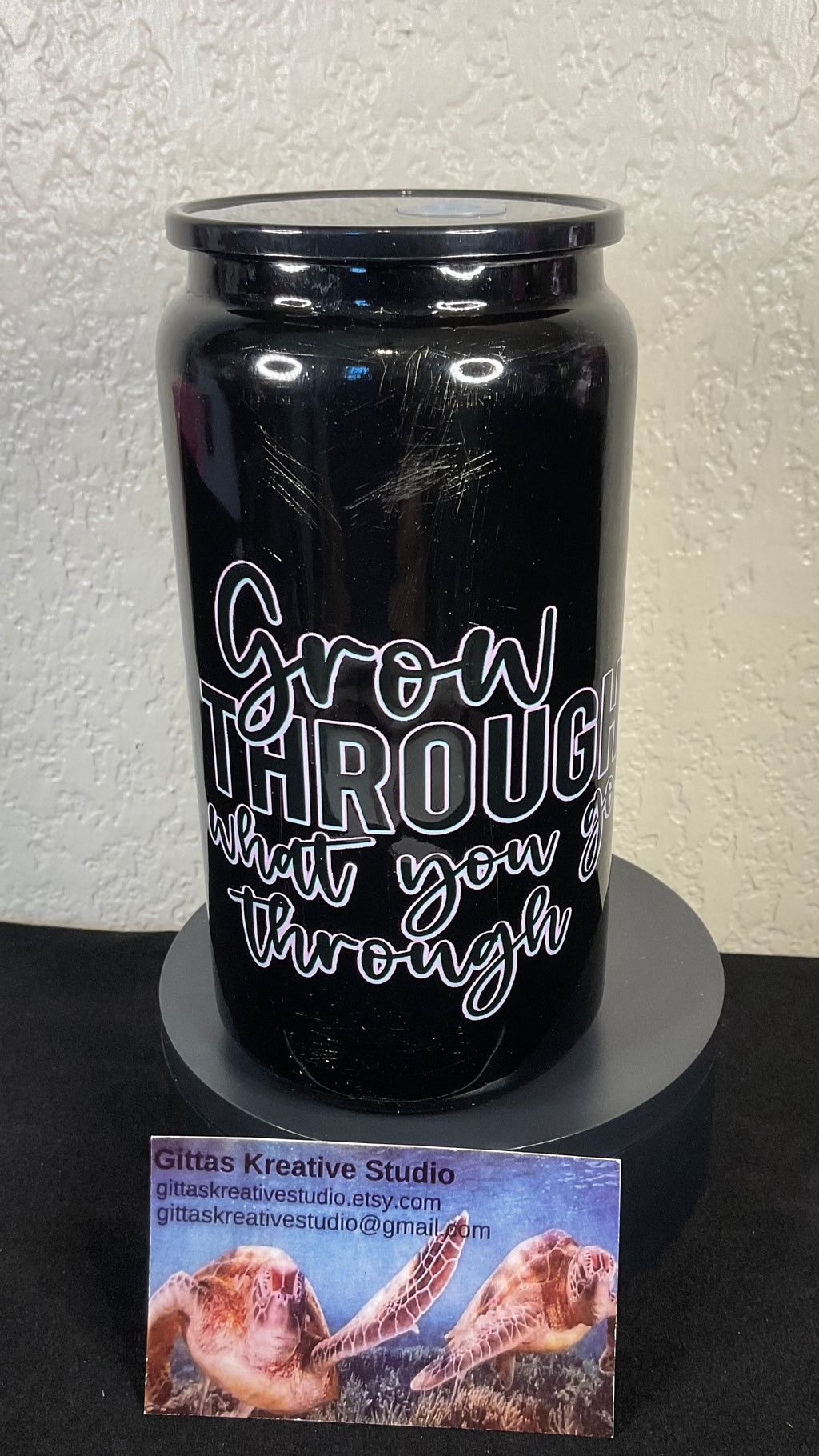 16oz Tumbler with uvdtf image