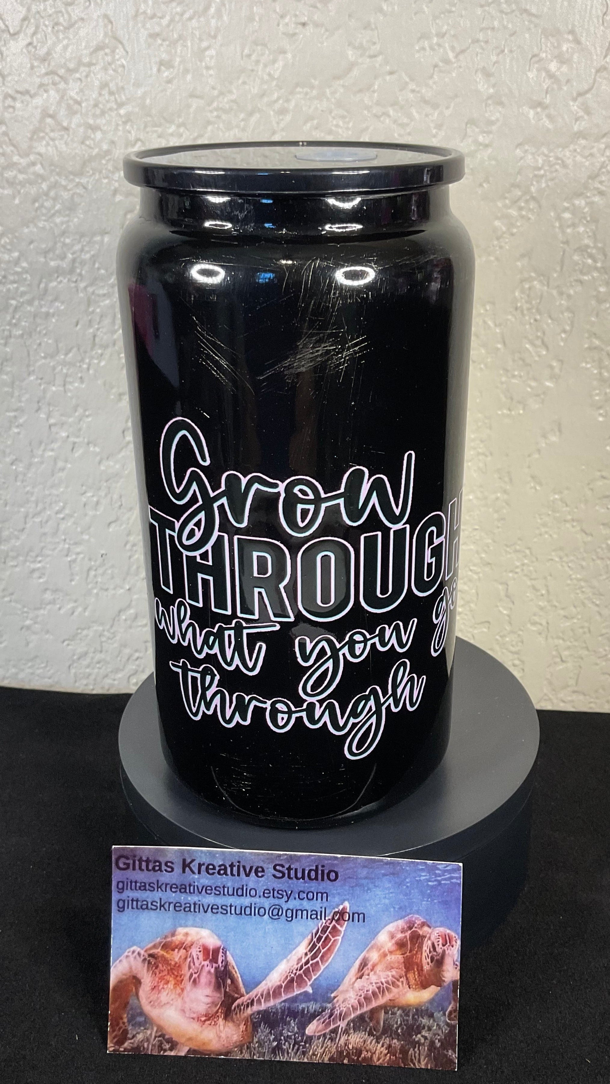 16oz Tumbler with uvdtf image