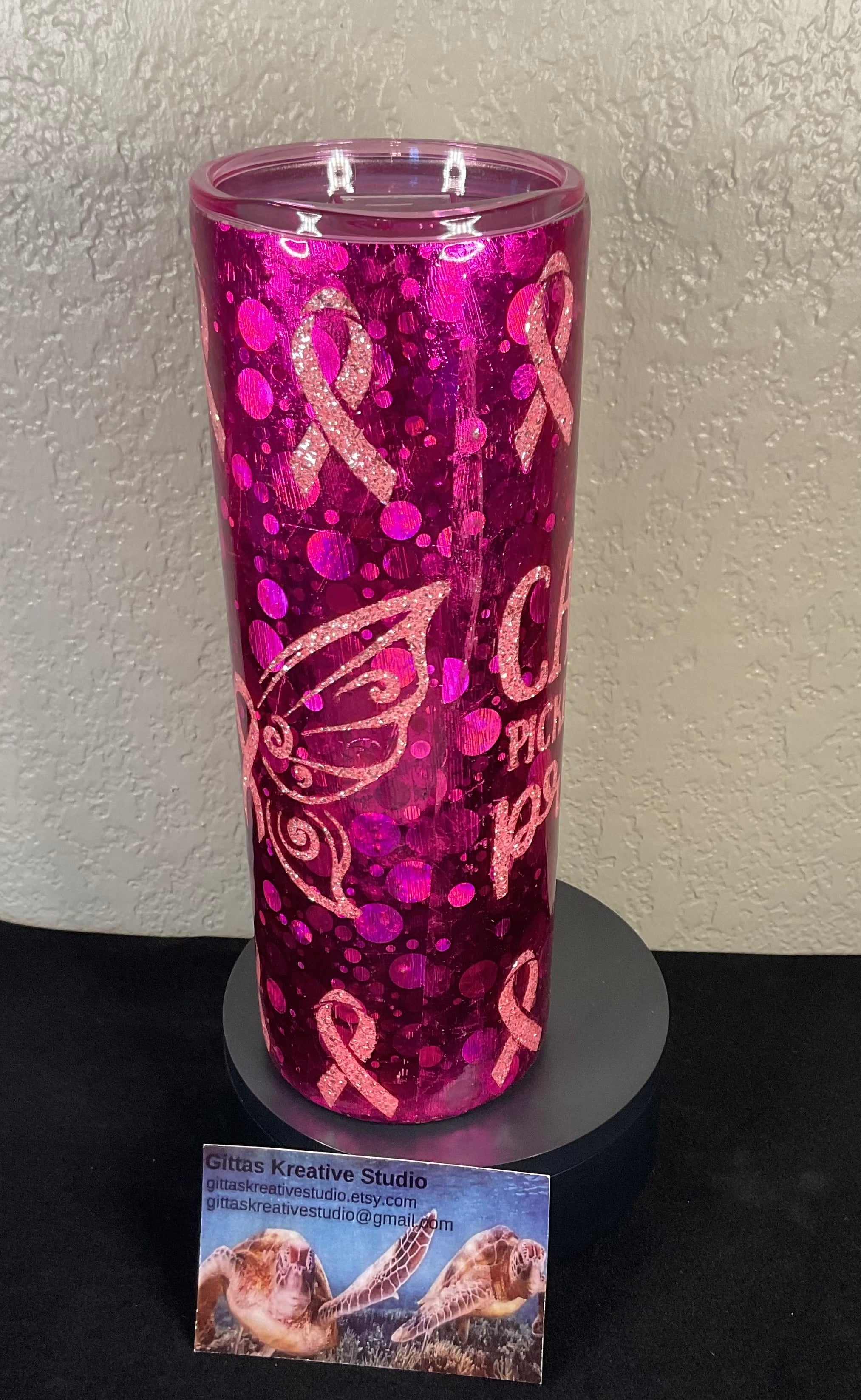 36. 20oz Cancer picked the wrong Princess Tumbler