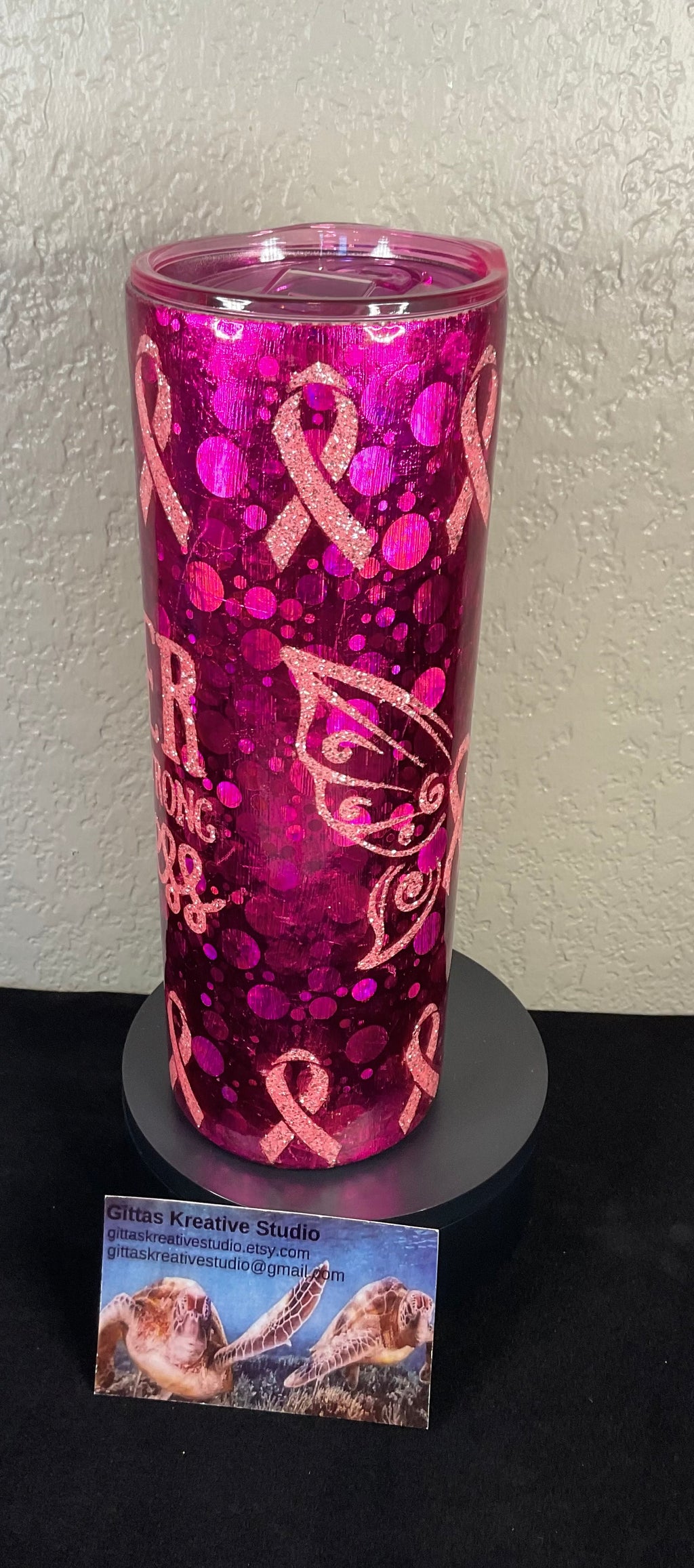 36. 20oz Cancer picked the wrong Princess Tumbler