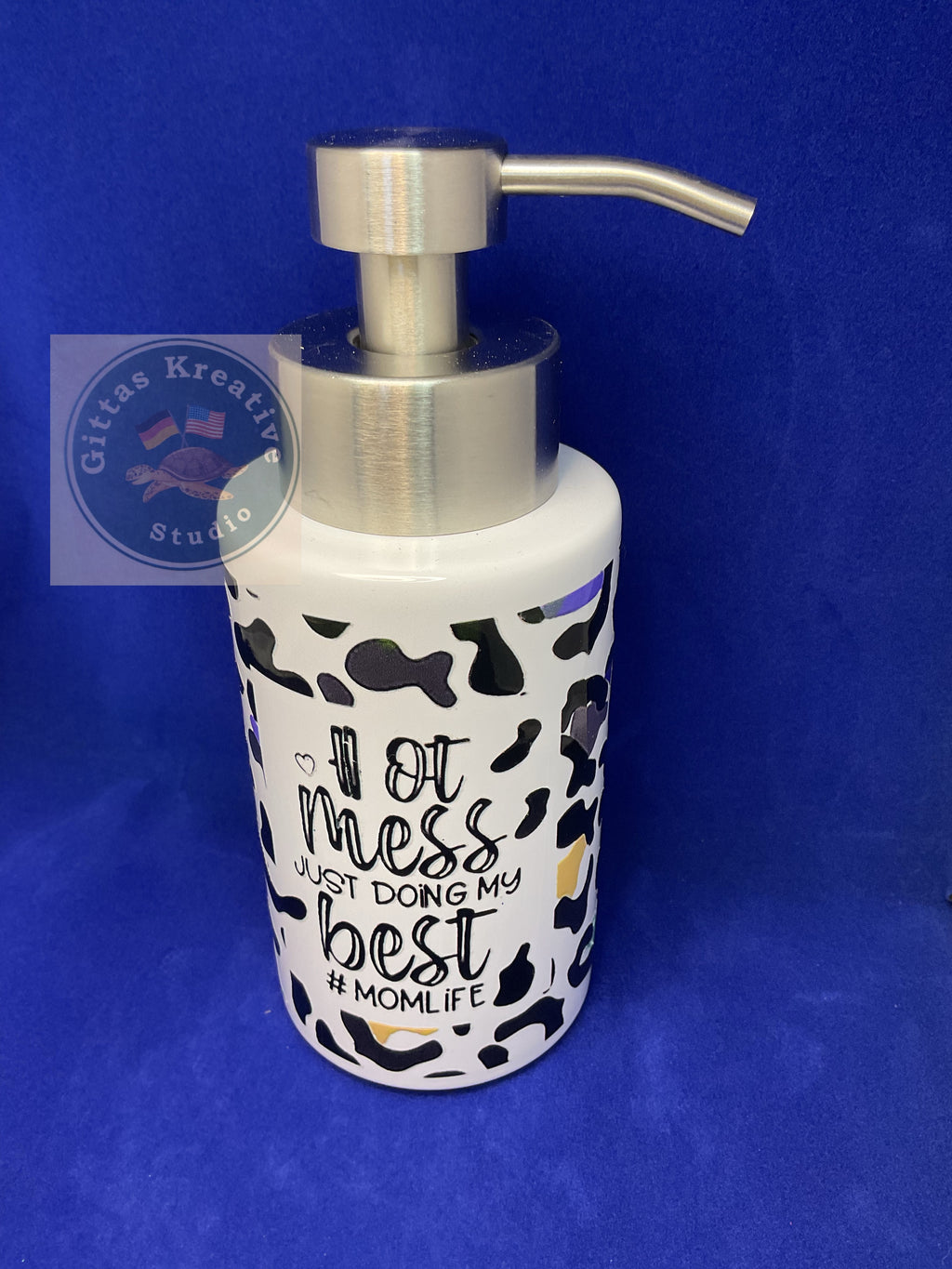 18oz Pump dispenser Bottle Hot Mess