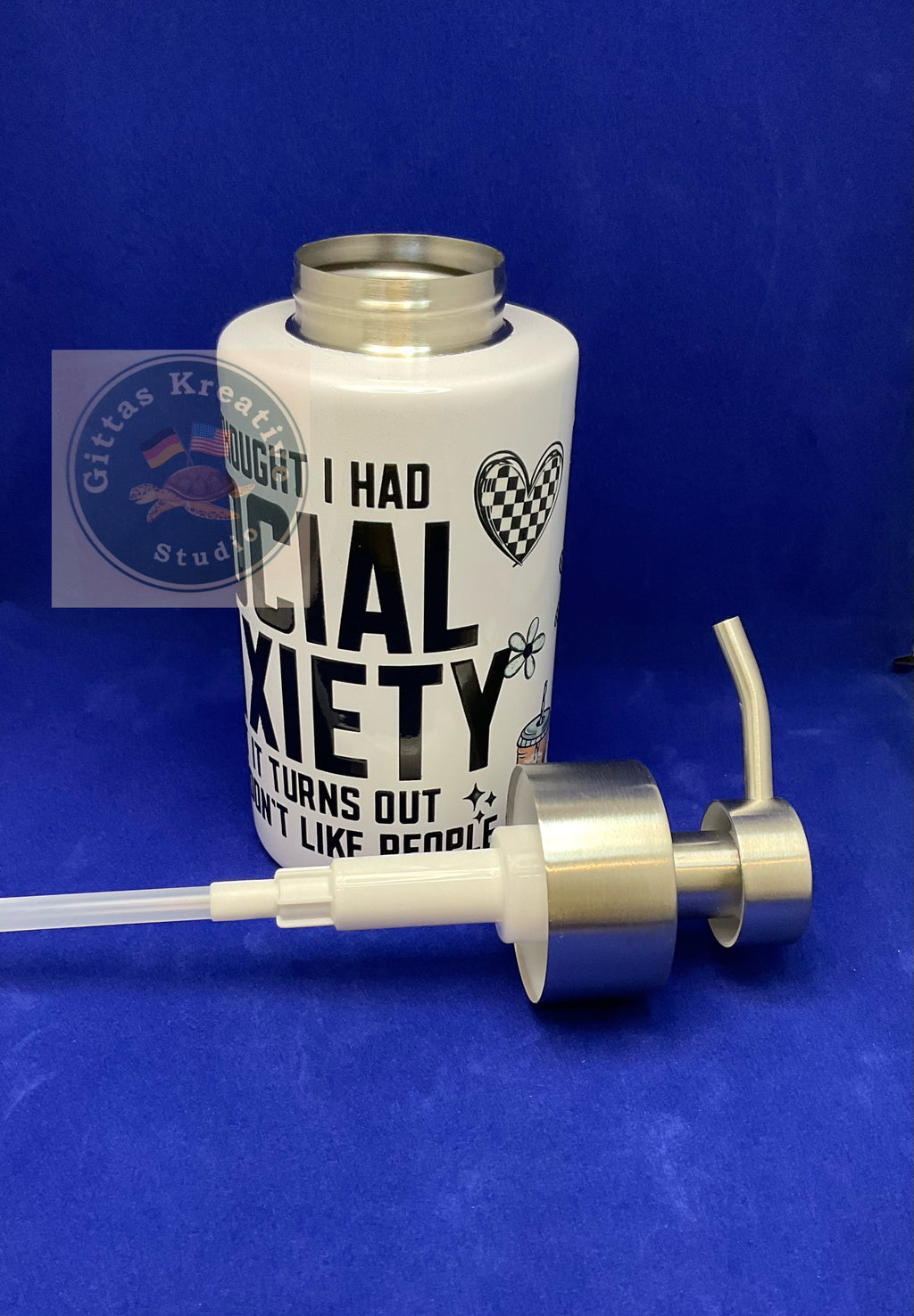 18oz Pump Dispenser with Social Anxiety