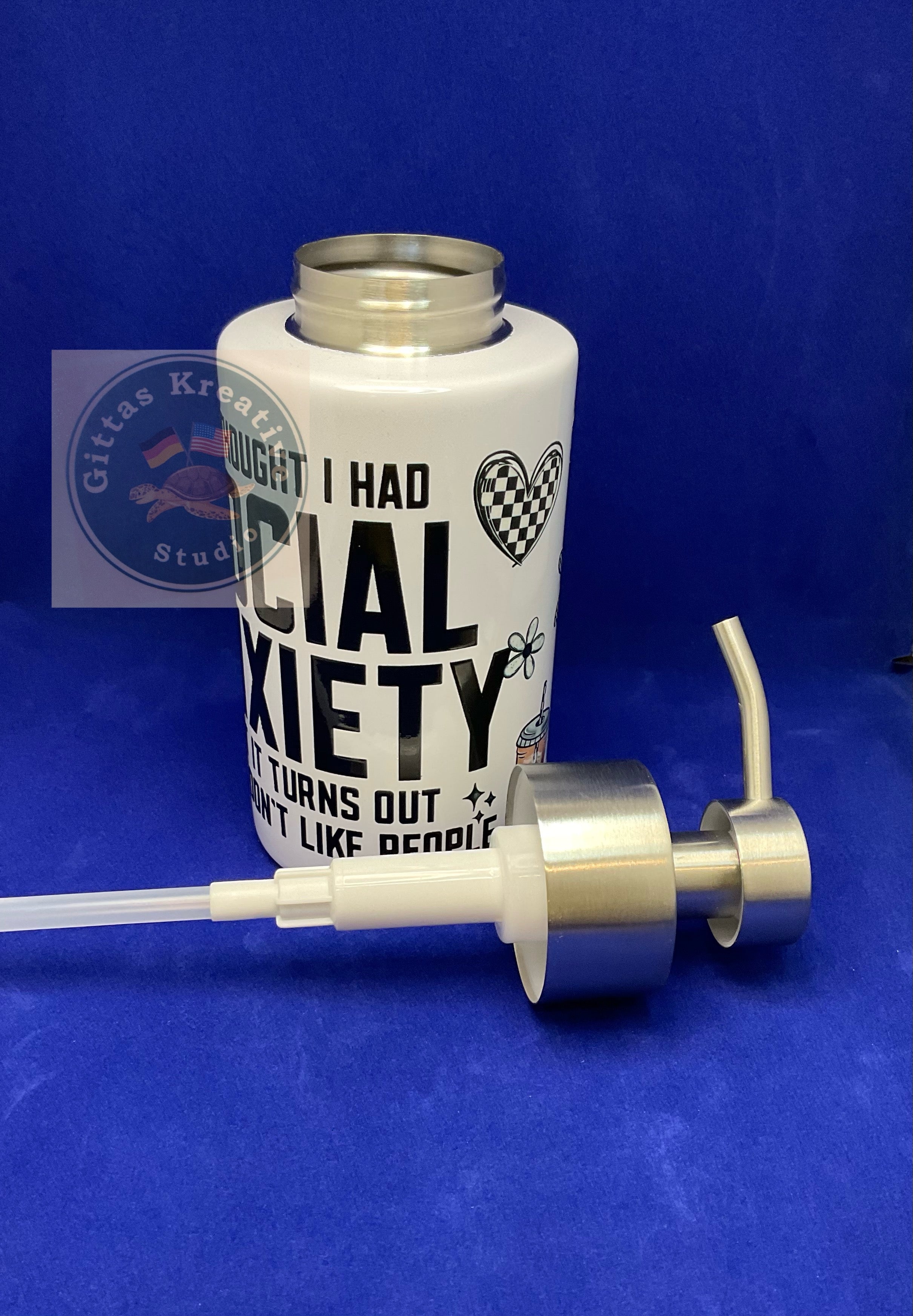 18oz Pump Dispenser with Social Anxiety