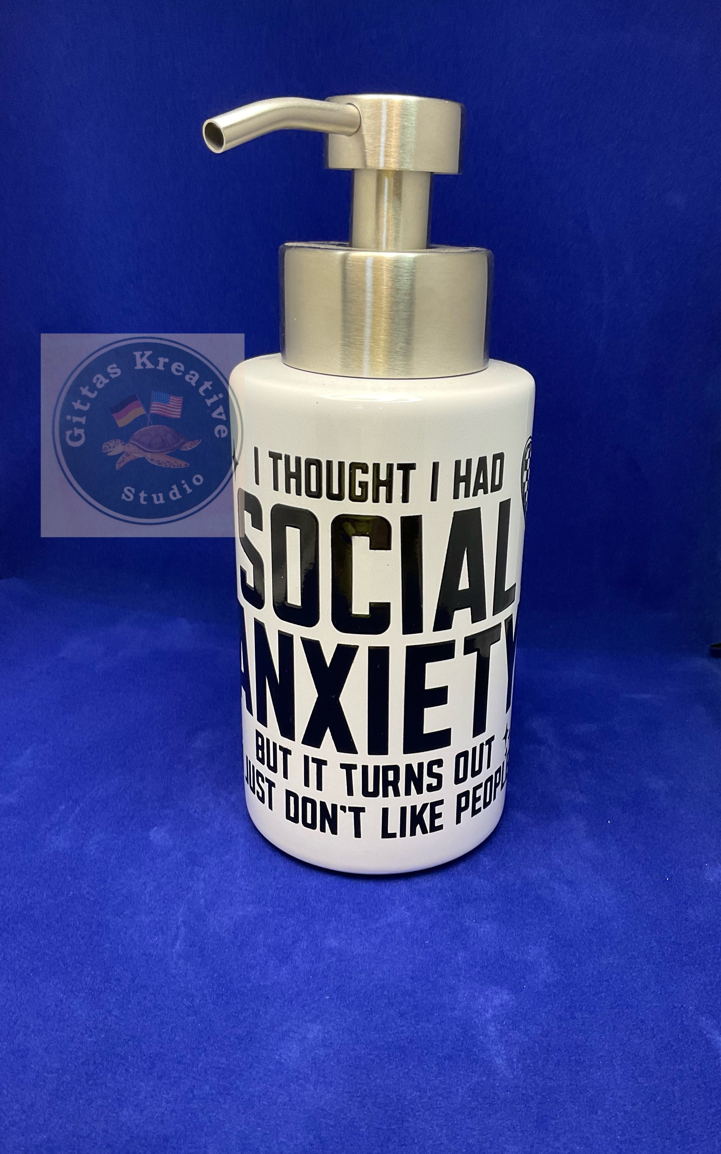 18oz Pump Dispenser with Social Anxiety