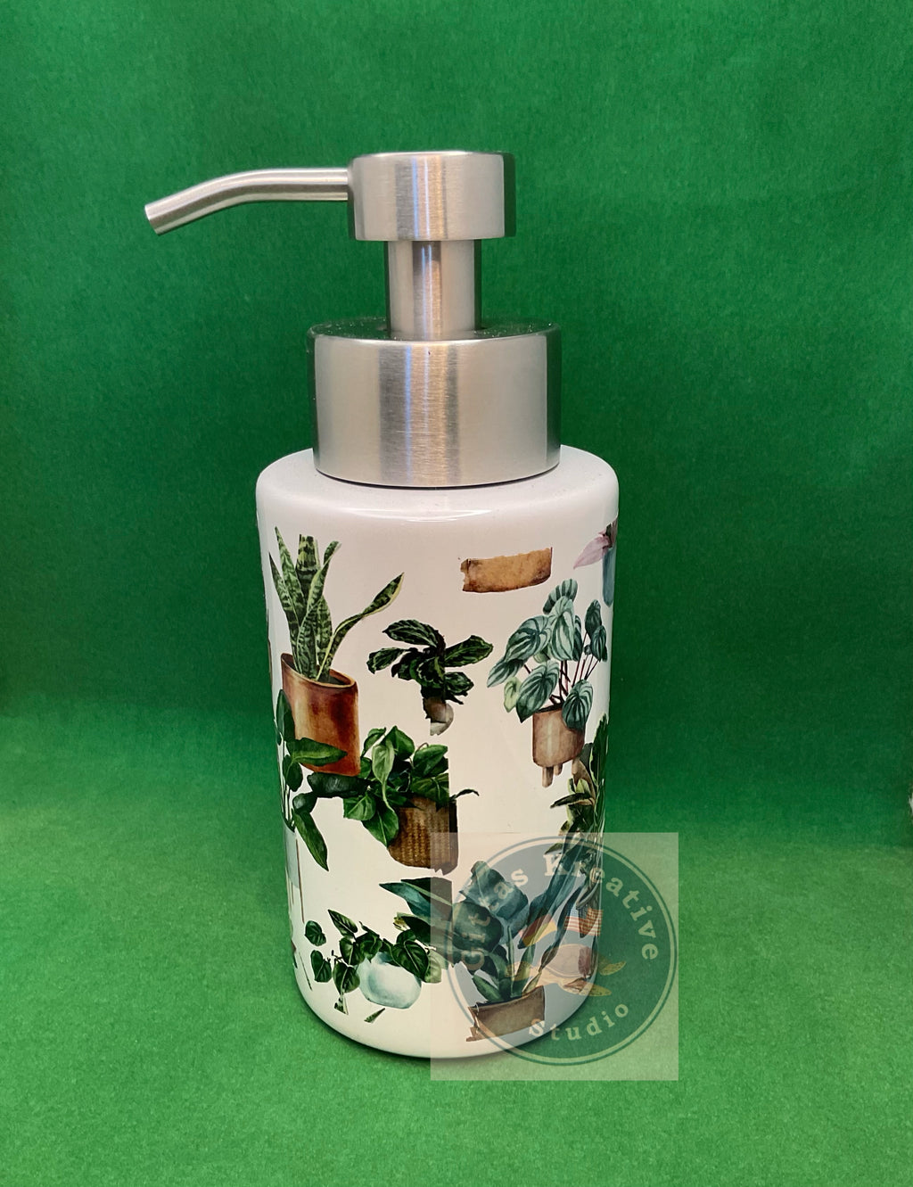 18oz Pump dispenser Bottle "Stay at Home Plant Mom"