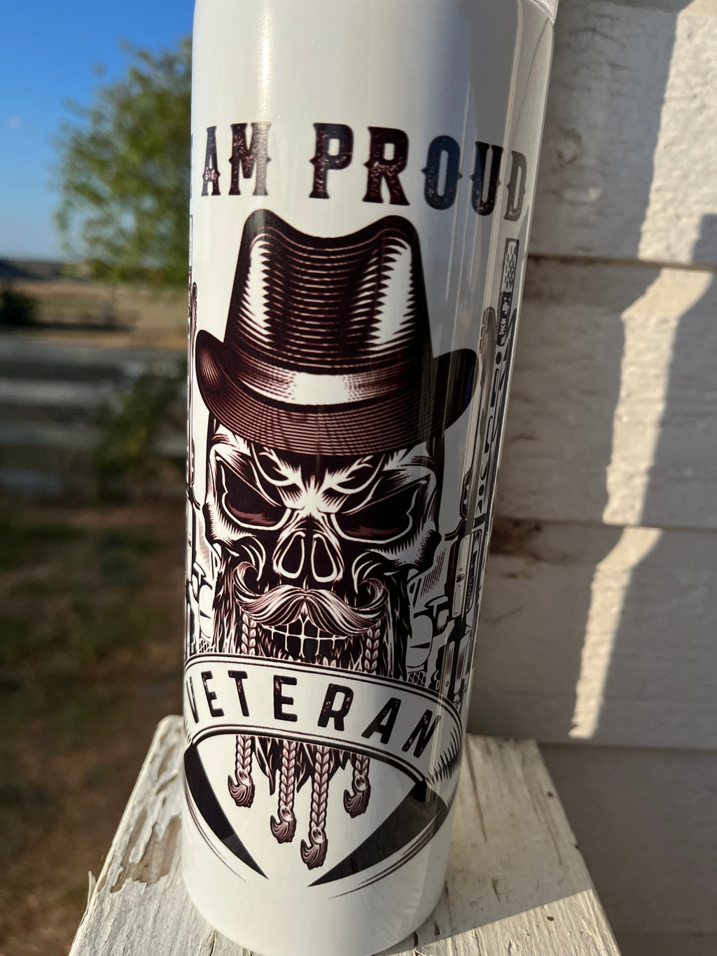 20oz Proud Veteran  Tumbler Sublimation