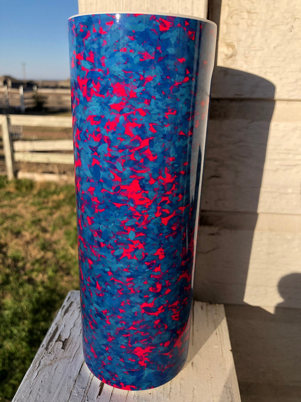 20oz Blue and Pink Sublimation Tumbler
