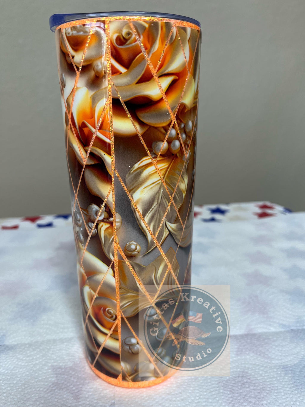 5. 20oz Yellow Rose Tumbler