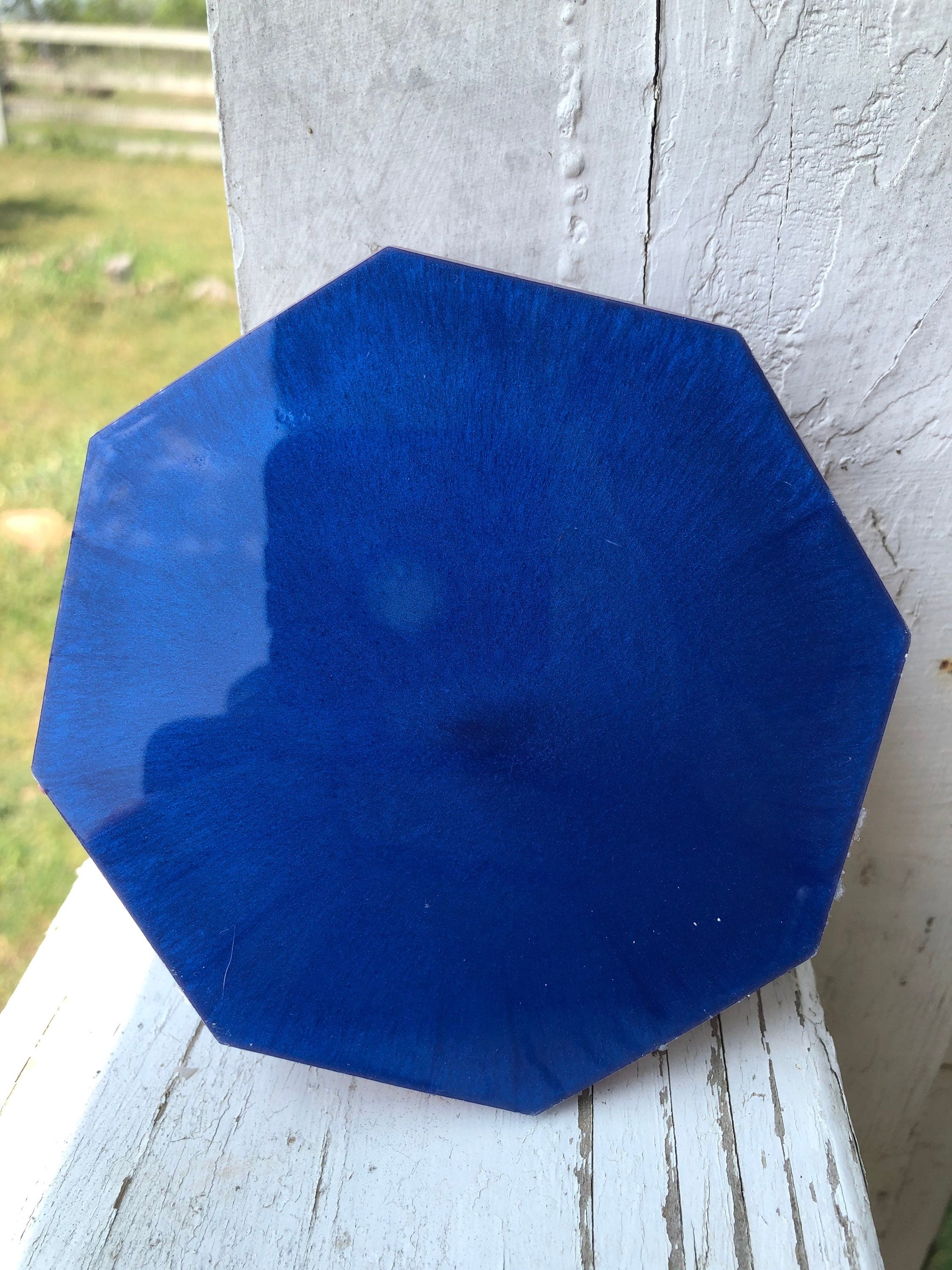 Resin Ashtray with bullets in red, white and blue