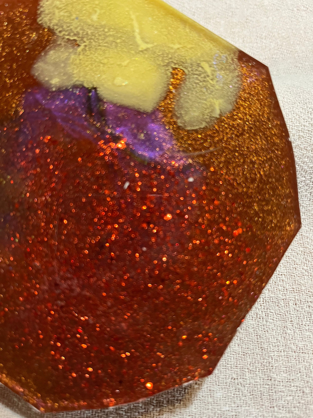 Custom Glitter and Mica Powder  Ashtray , Trinket Dish, Change Dish.