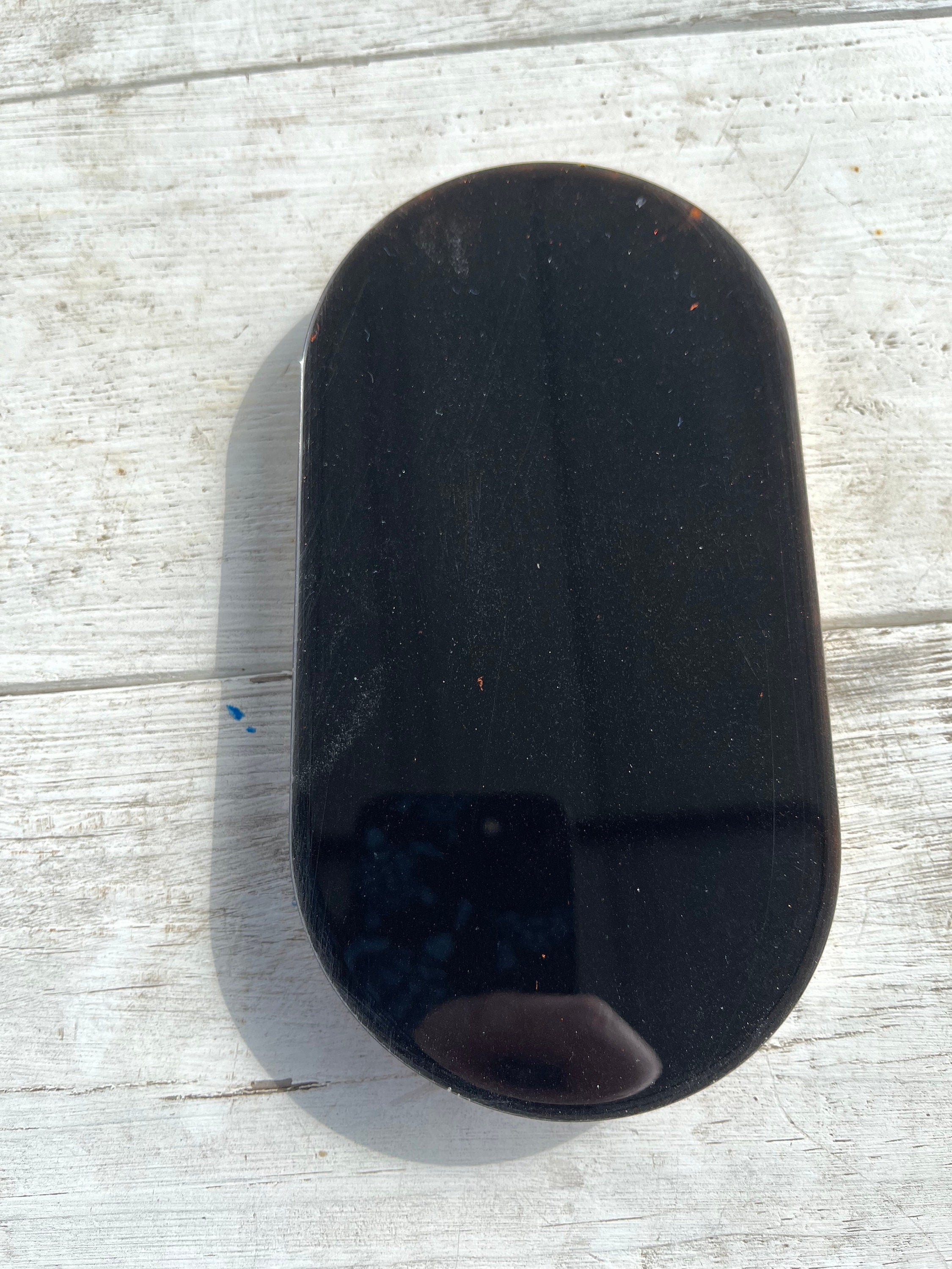Chunky Gold Glitter Resin Tray or Trinket Dish