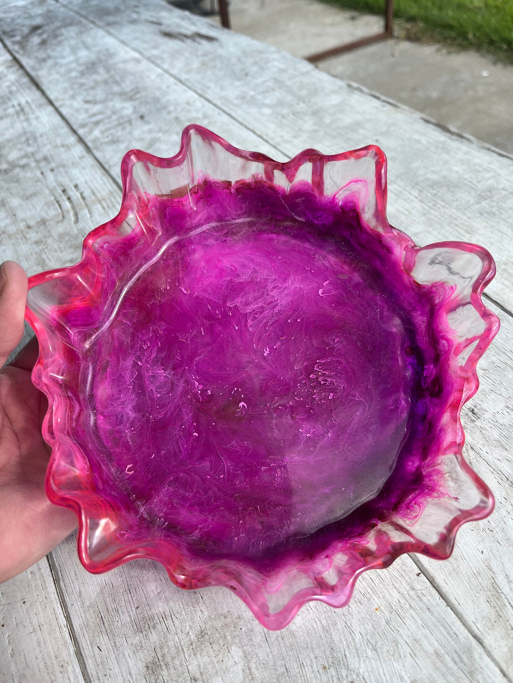 Resin alcohol ink Bowl