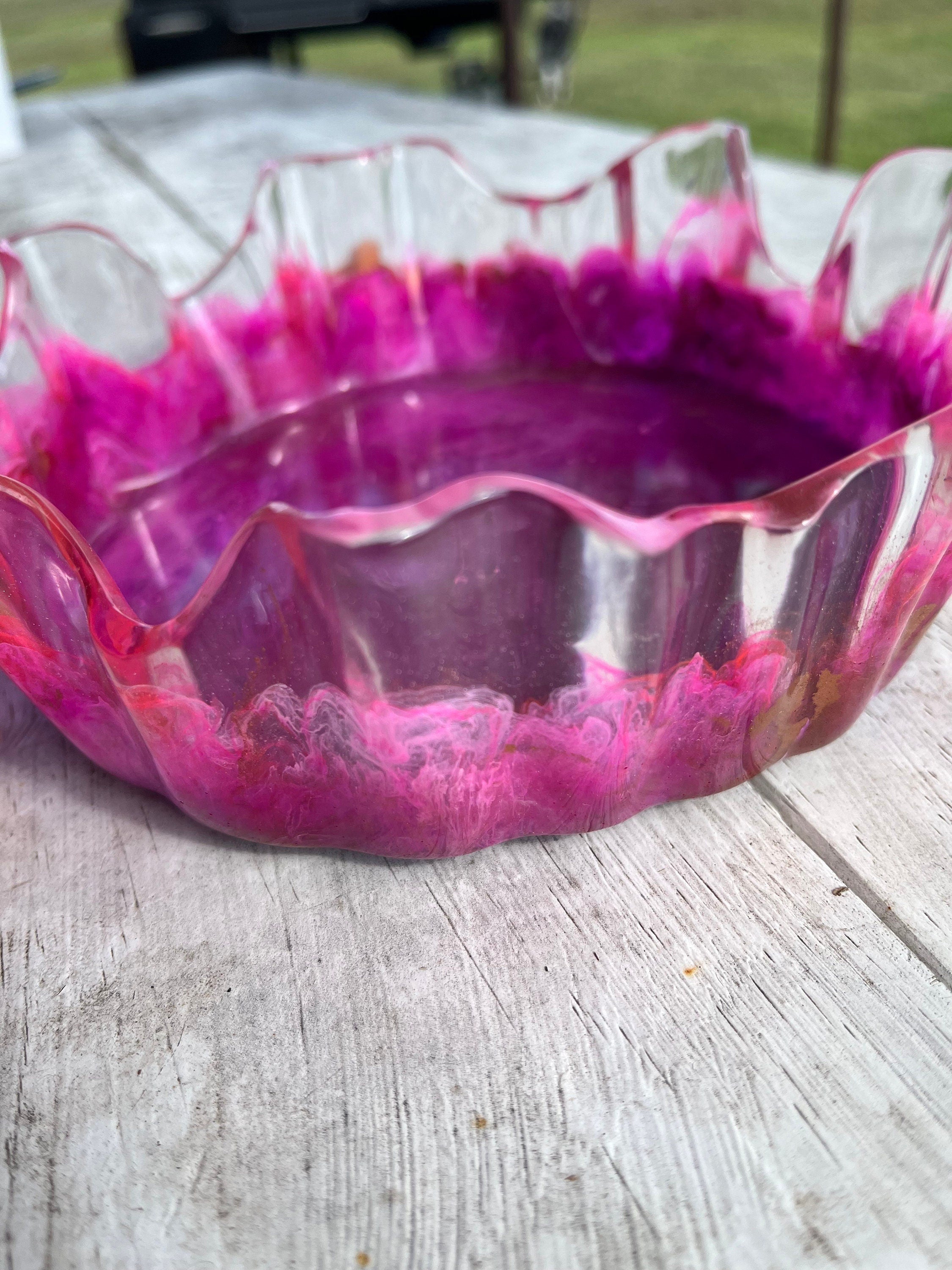 Resin alcohol ink Bowl