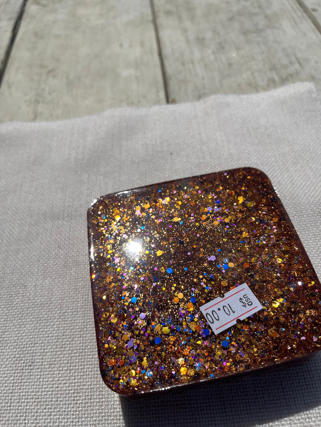 Alphabet Resin Ashtray or Trinket Dish