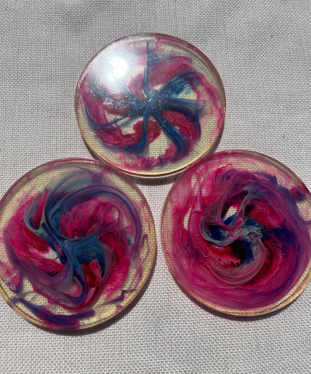 Resin Coasters set of 3