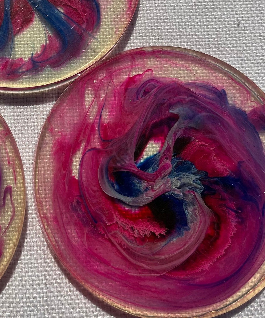 Resin Coasters set of 3