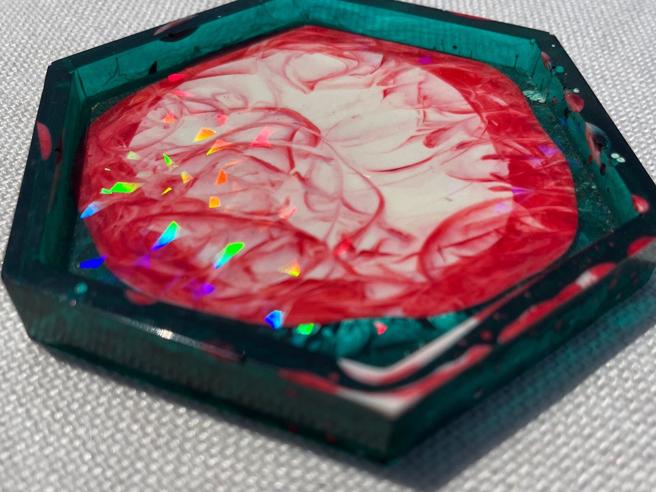 Holographic Resin Coasters choice of color