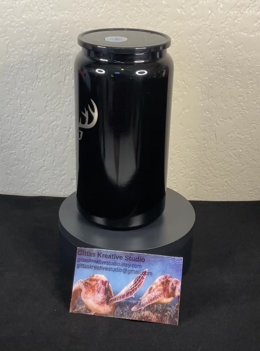 16oz laser edged Deer Head Tumbler