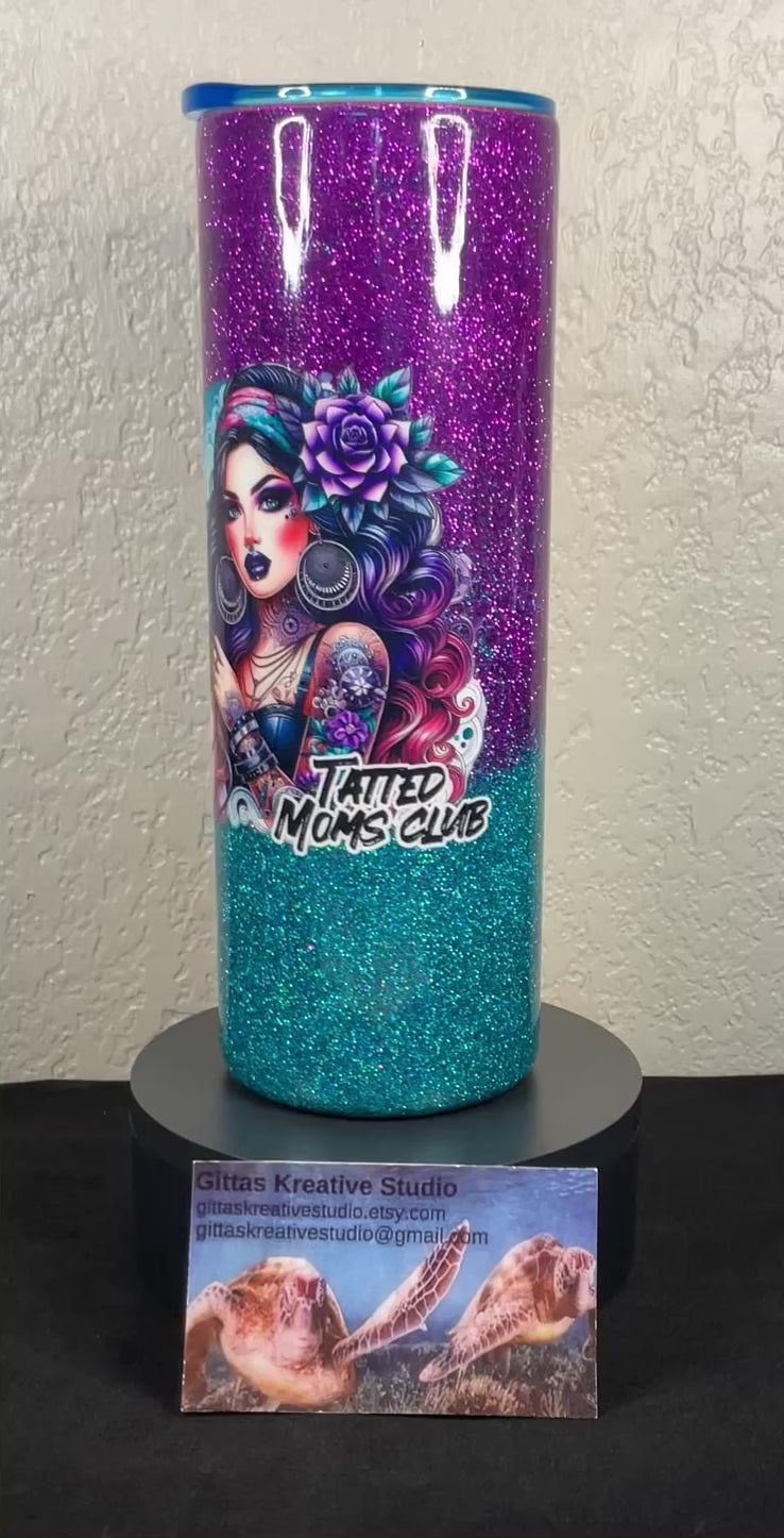 4. 20oz Tatted Moms Club Tumbler