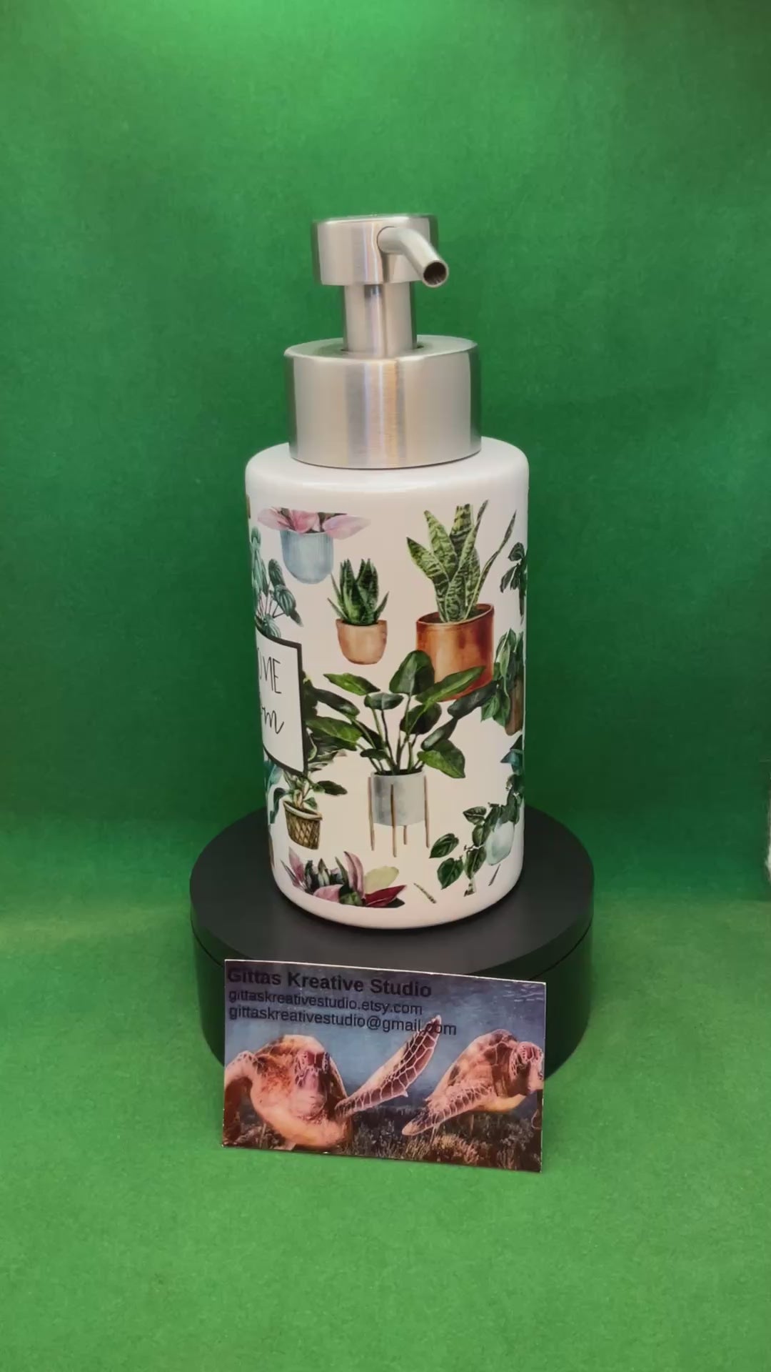 18oz Pump dispenser Bottle "Stay at Home Plant Mom"