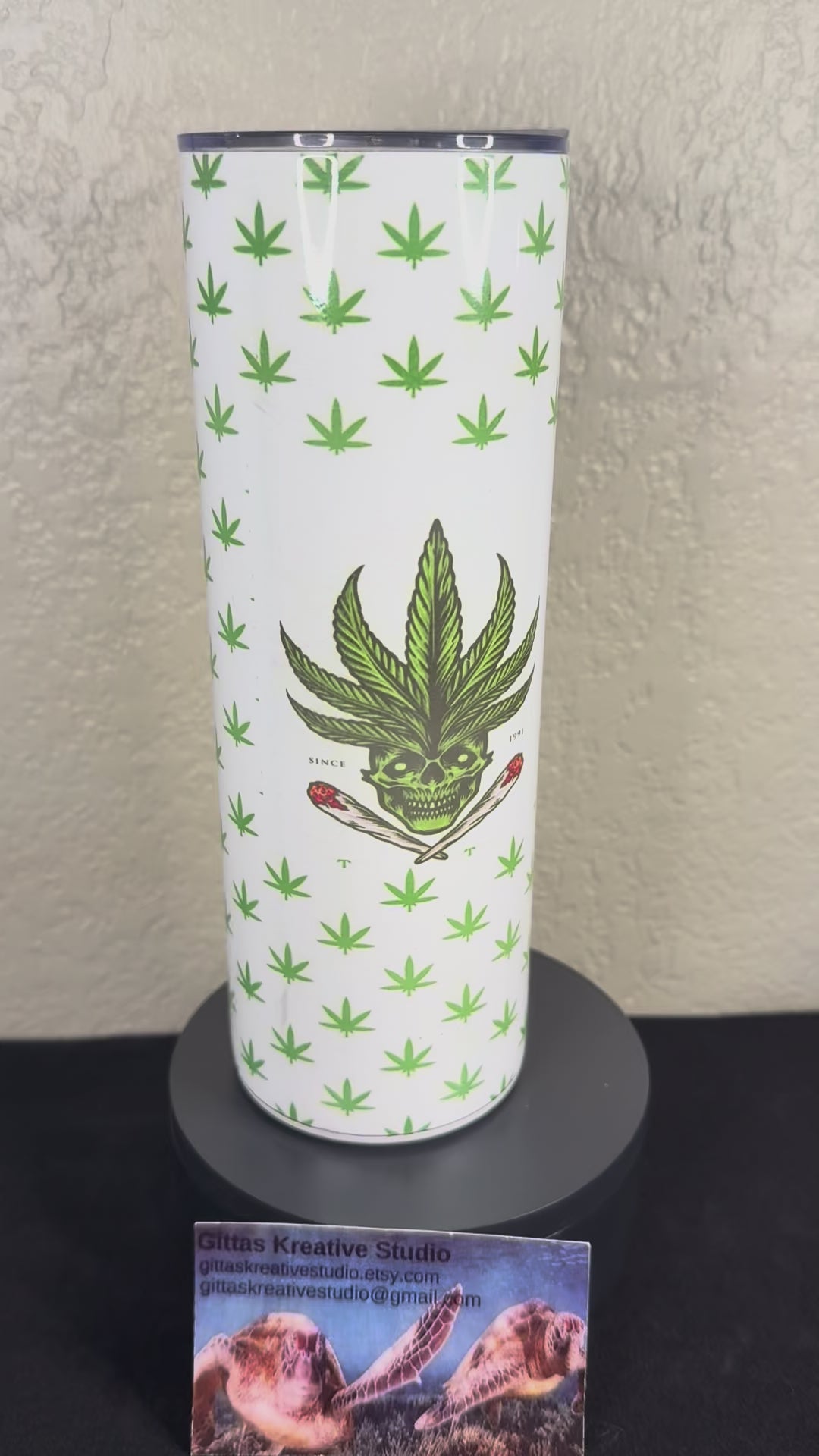 Cannabis Head  Tumbler Sublimation Cup