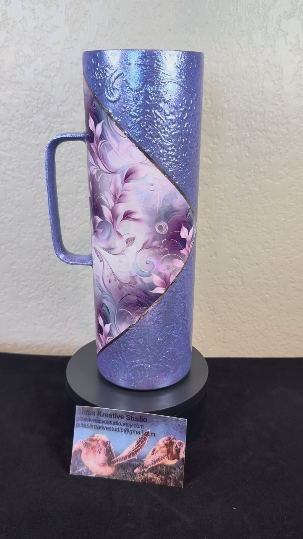 30oz Purple Lilies Tumbler