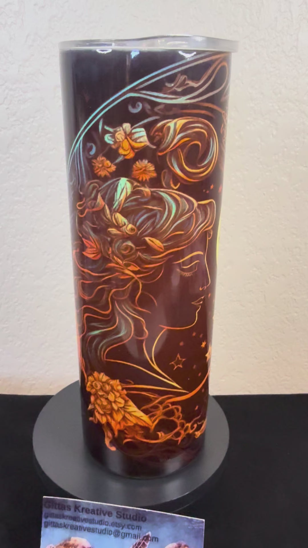 20oz Gemini Image Tumbler. Sublimation Cup