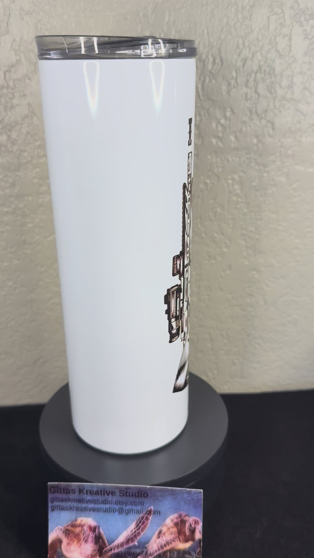 20oz Proud Veteran  Tumbler Sublimation