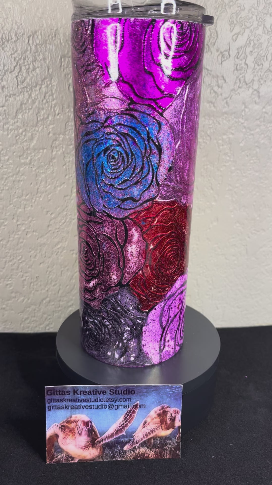 20oz Colorful Roses Tumbler