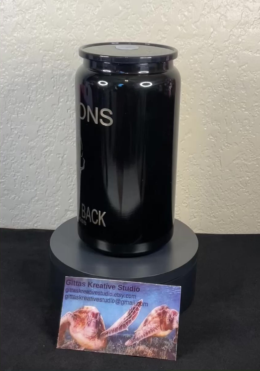 16oz laser edged PTSD  Tumbler