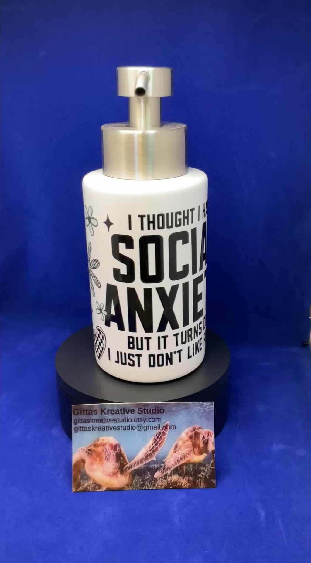 18oz Pump Dispenser with Social Anxiety
