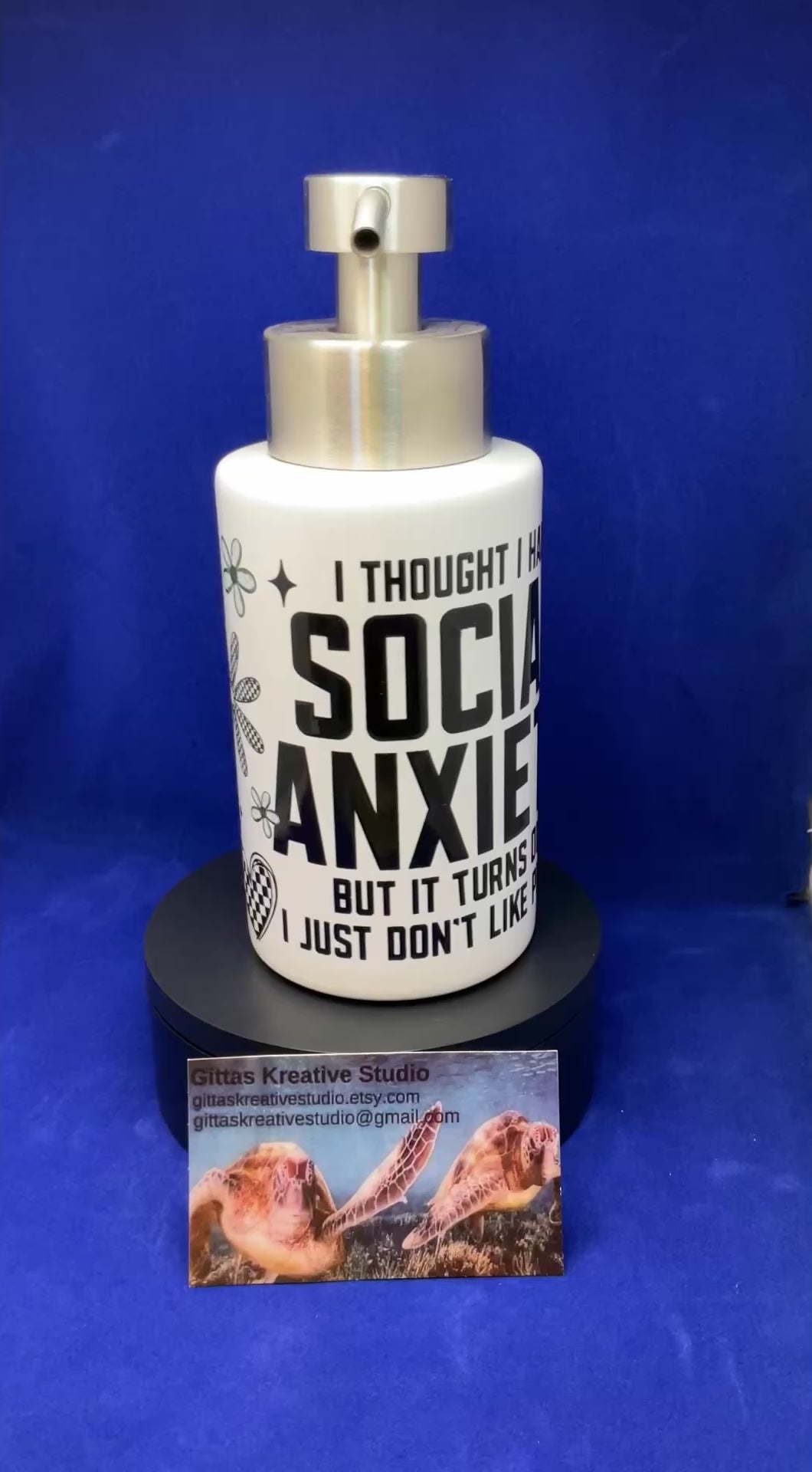 18oz Pump Dispenser with Social Anxiety