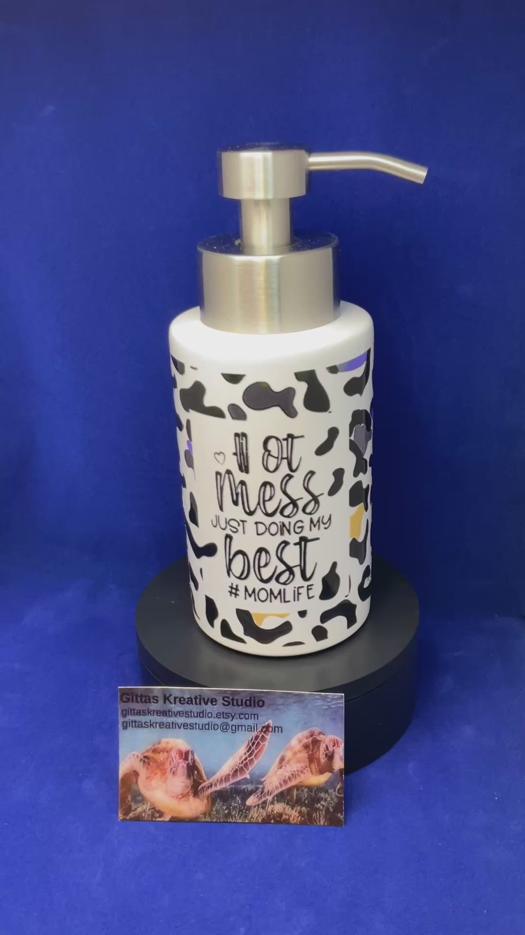 18oz Pump dispenser Bottle Hot Mess