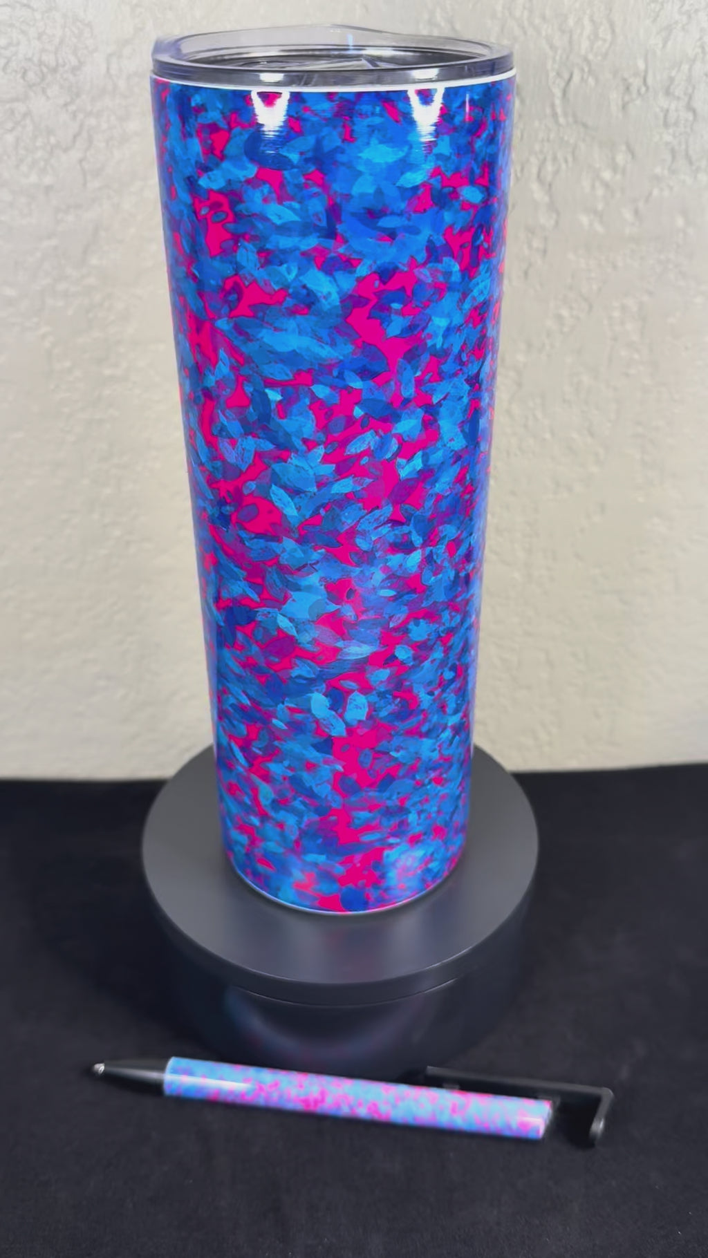 20oz Blue and Pink Sublimation Tumbler